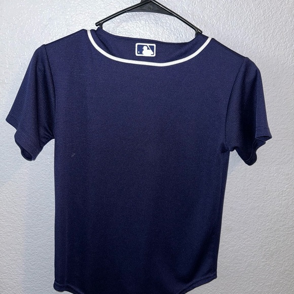 Majestic Navy and White Kids Jersey - Picture 7 of 7